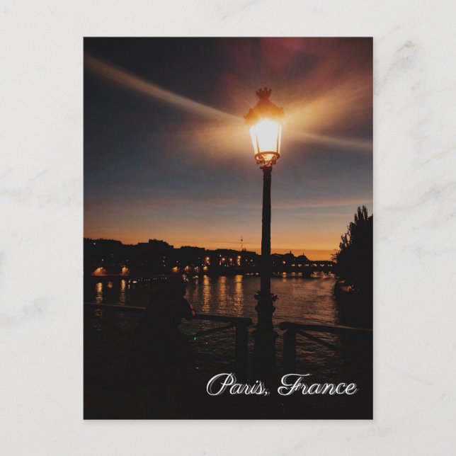 Paris France Eiffel Tower travel postcard (Front)