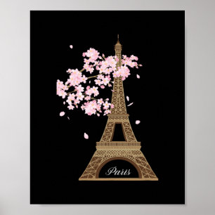 Paris France Eiffel Tower Vacation Destination Tra Poster