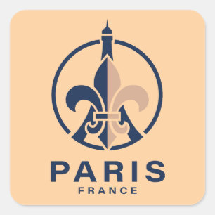 Paris France Europe Square Sticker