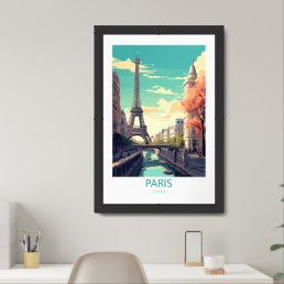 Paris France Famous Travel Places Framed Art