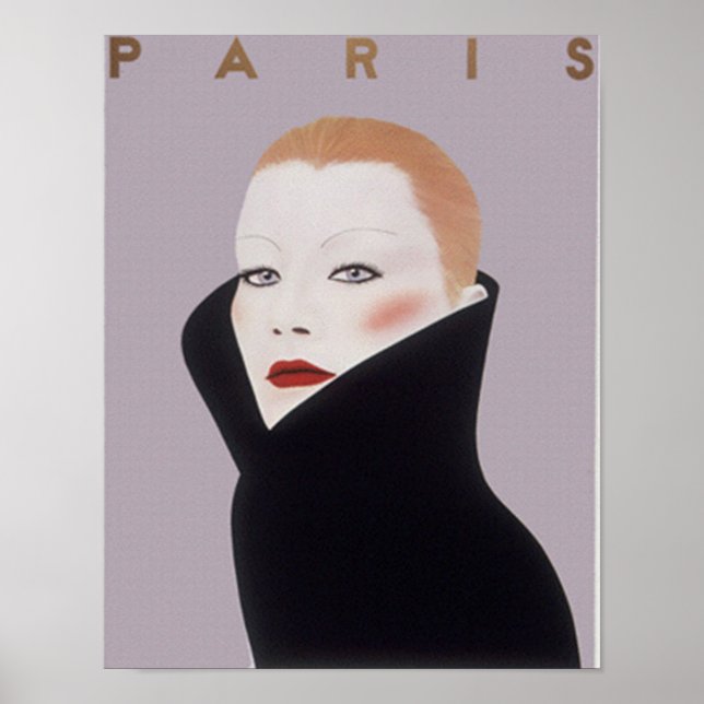 Paris France Fashion Vintage Print (Front)