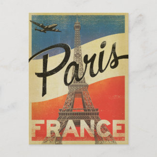 Paris, France - Flag Postcard