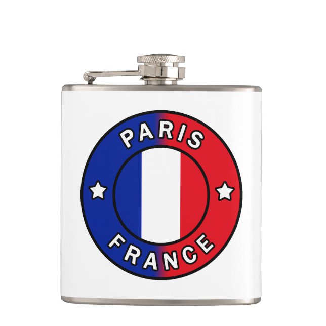 Paris France Flask (Front)