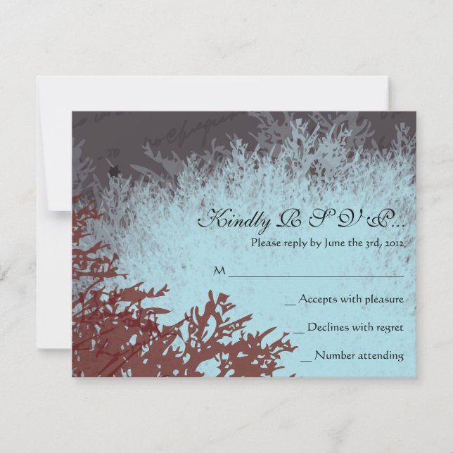 PARIS FRANCE FRENCH Bar Bat Mitzvah Reply Card (Front)