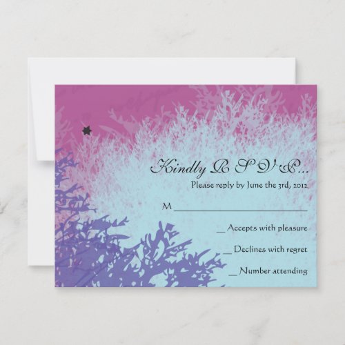 PARIS FRANCE FRENCH Bar Bat Mitzvah Reply Card