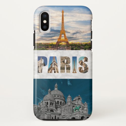 Paris France French Travel Photo iPhone X Case