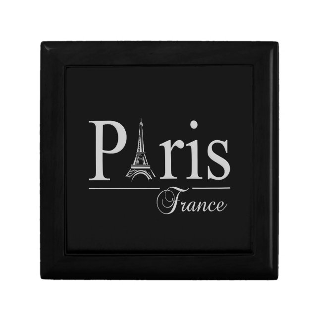 Paris France gift box, customize Box (Front)