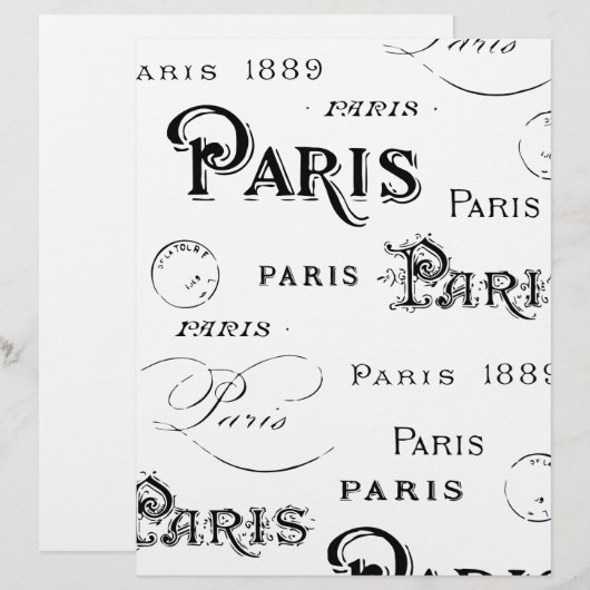 Paris France Gifts and Souvenirs (Front/Back)