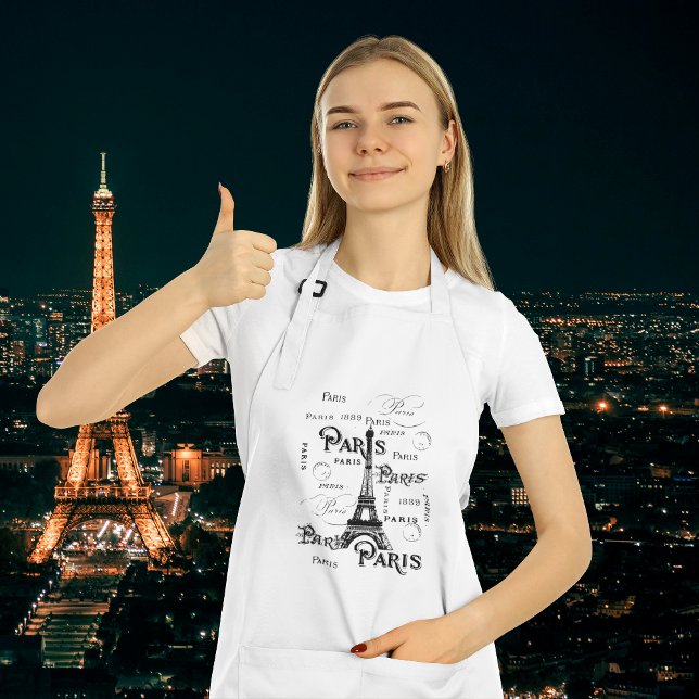 Paris France Gifts and Souvenirs Adult Apron (Creator Uploaded)