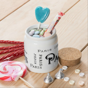 Paris France Gifts and Souvenirs Candy Jar