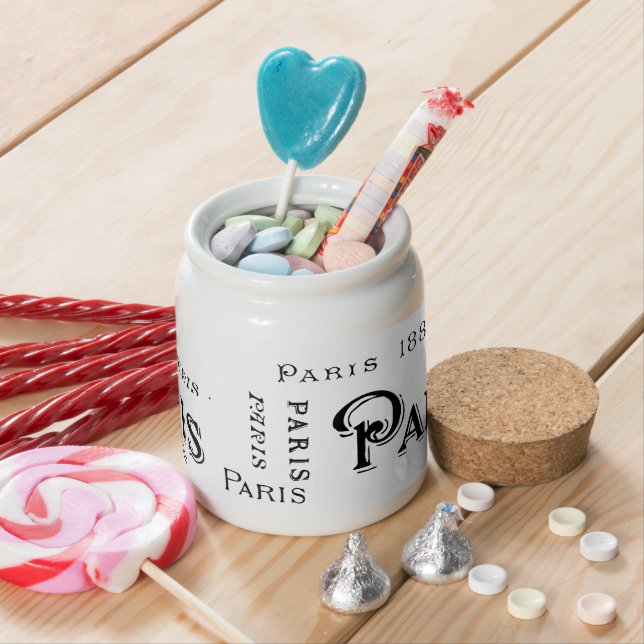 Paris France Gifts and Souvenirs Candy Jar (In Situ)