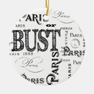 Paris France Gifts and Souvenirs Ceramic Ornament