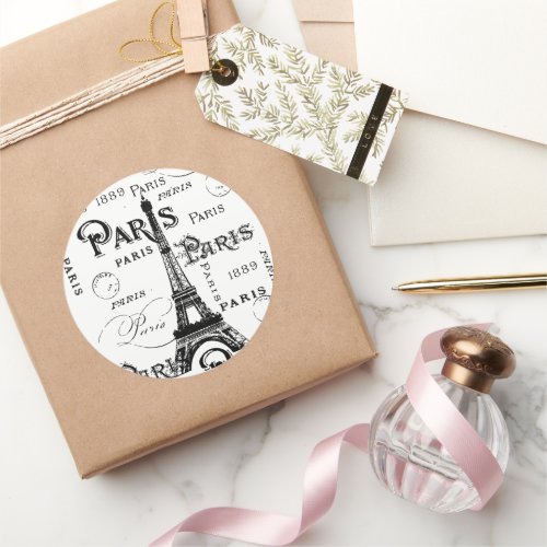 Paris France Gifts and Souvenirs Classic Round Sticker