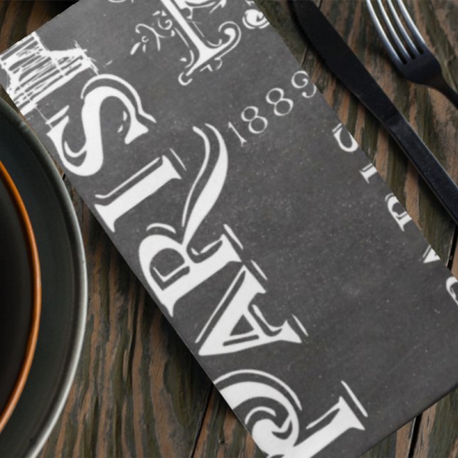 Paris France Gifts and Souvenirs Cloth Napkin (Creator Uploaded)