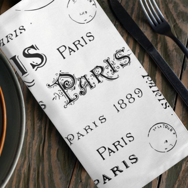 Paris France Gifts and Souvenirs Napkin (Creator Uploaded)
