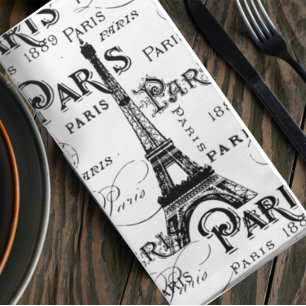 Paris France Gifts and Souvenirs Napkin