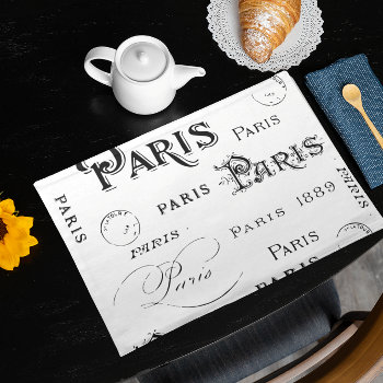 Paris France Gifts And Souvenirs Placemat by samack at Zazzle