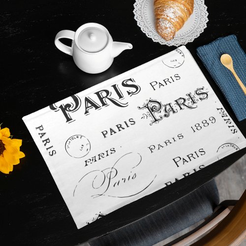 Paris France Gifts and Souvenirs Placemat