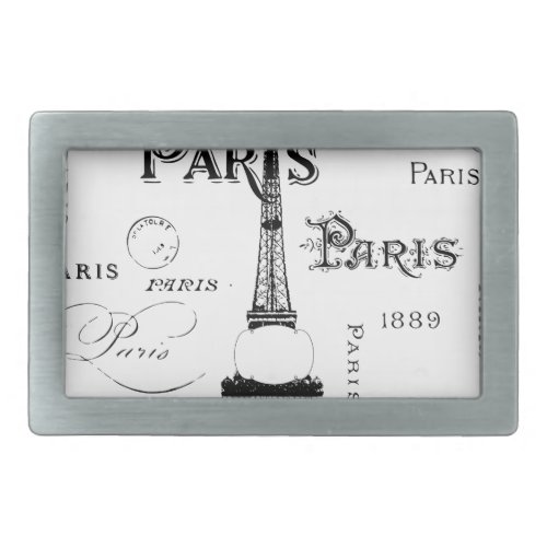 Paris France Gifts and Souvenirs Rectangular Belt Buckle