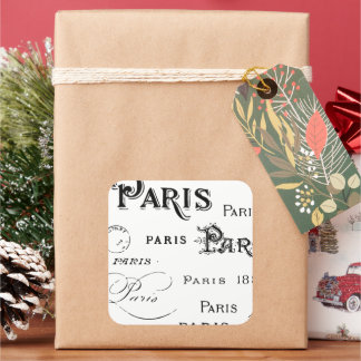 Paris France Gifts and Souvenirs Square Sticker