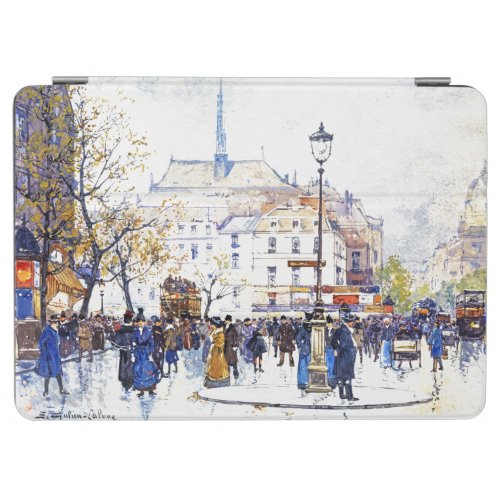 Paris France Impressionism Street Scene iPad Cover