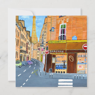 Paris, France invitation card