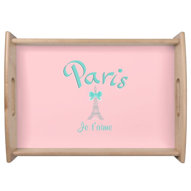 Paris,France Je T'aime Serving Tray (Front)