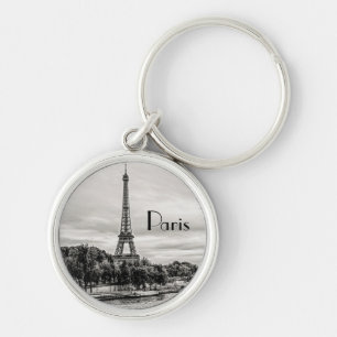 Paris, France Keychain
