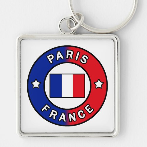 Paris France Keychain