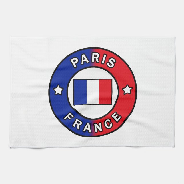Paris France Kitchen Towel (Horizontal)