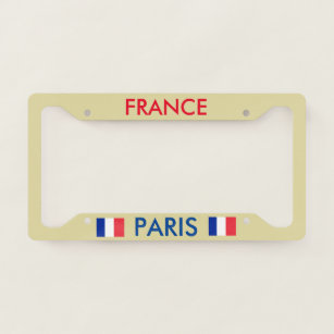 Paris France License Plate Frame