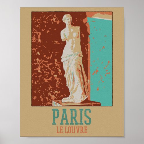 Paris France Louvre museum Milo Venus Poster