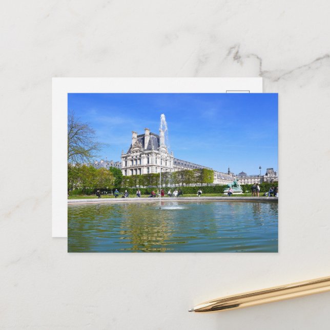 Paris. France. Louvre Postcard (Front/Back In Situ)