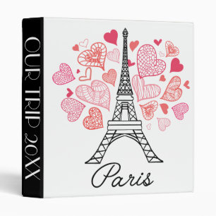 Paris, France Love Binder