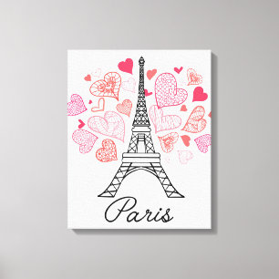 Paris, France Love Canvas Print