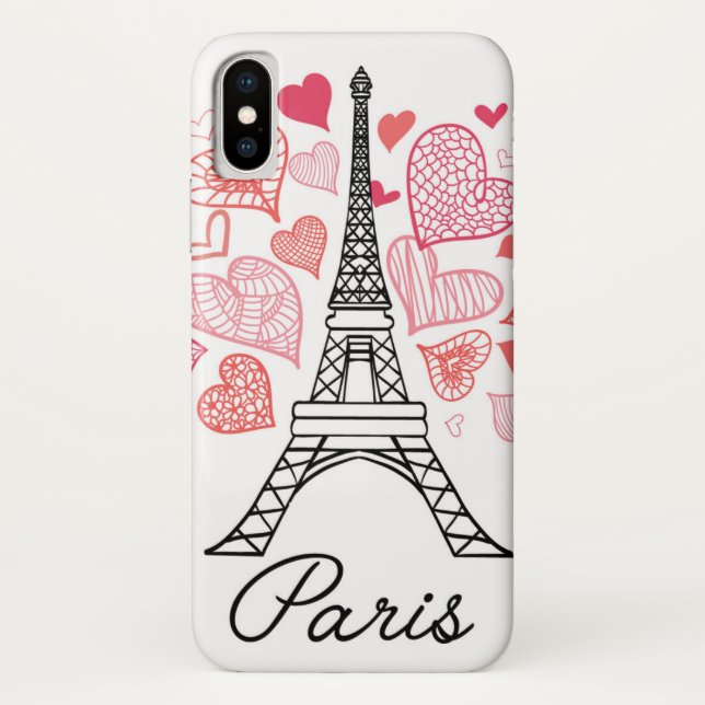 Paris, France Love Case-Mate iPhone Case (Back)
