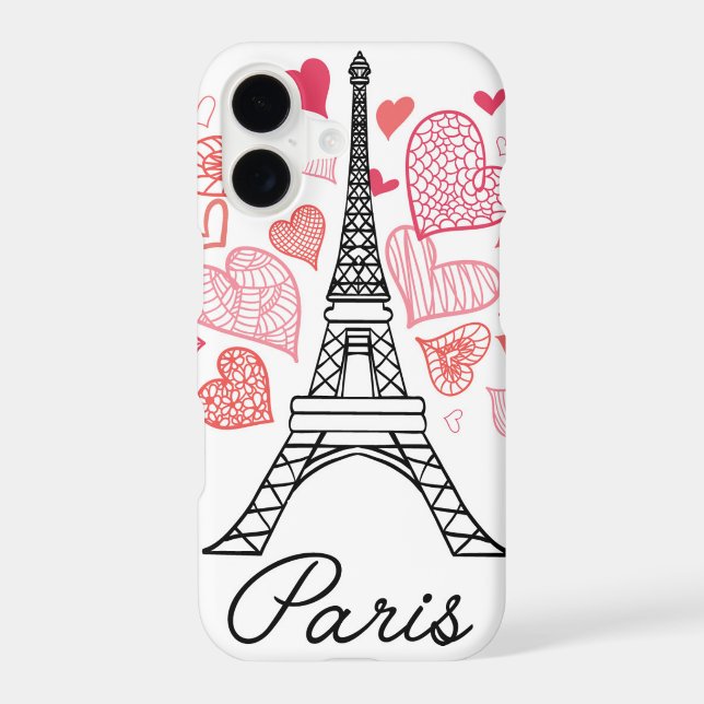 Paris, France Love Iphone Case (Back)