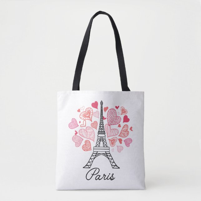 Paris, France Love Tote Bag (Front)