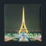 PARIS, FRANCE MAGNET<br><div class="desc">EIFFEL TOWER... A GUIDING LIGHT IN THE DARK OF NIGHT</div>