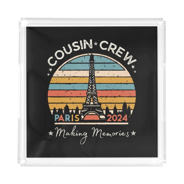 Paris France Making Memories 2024 Acrylic Tray (Front)
