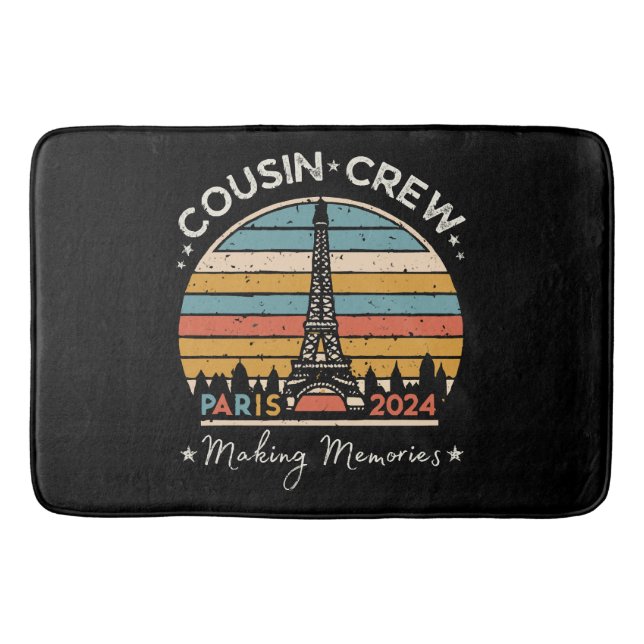 Paris France Making Memories 2024 Bath Mat (Front)