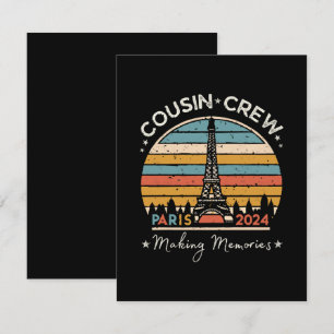 Paris France Making Memories 2024 Enclosure Card