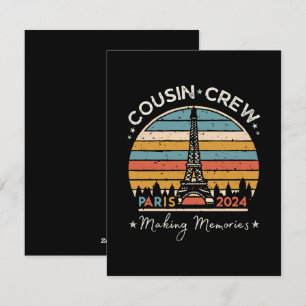 Paris France Making Memories 2024 Holiday Card
