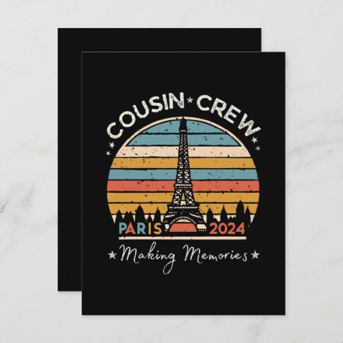 Paris France Making Memories 2024 Holiday Card
