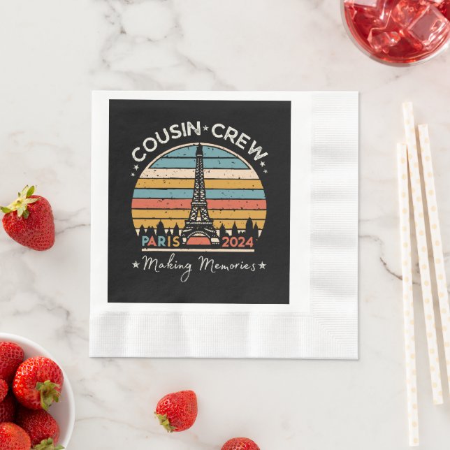 Paris France Making Memories 2024 Napkins (Insitu)