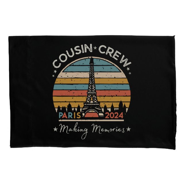 Paris France Making Memories 2024 Pillow Case (Front)