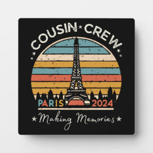 Paris France Making Memories 2024 Plaque