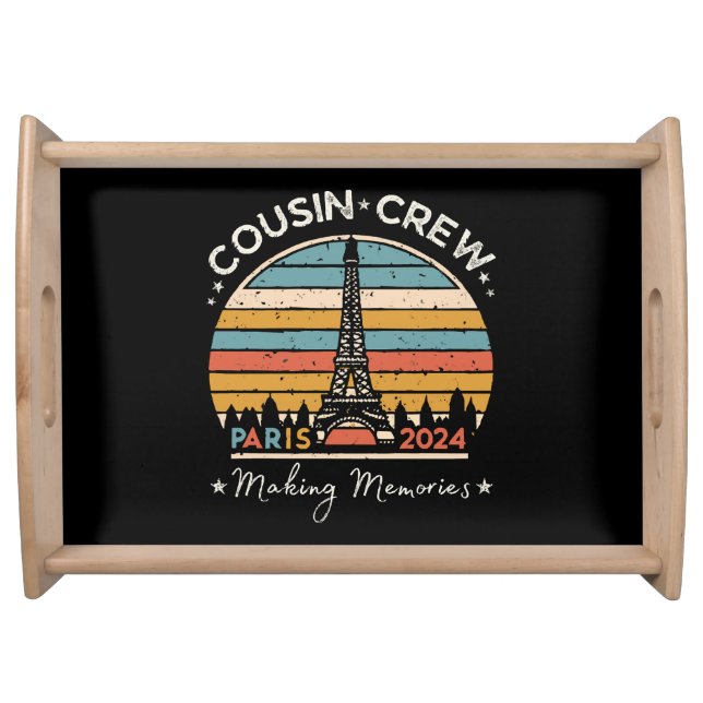 Paris France Making Memories 2024 Serving Tray (Front)