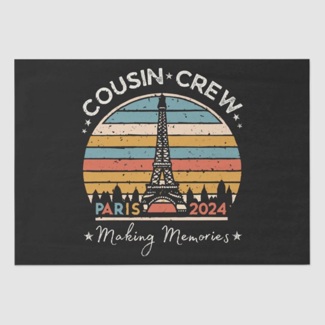 Paris France Making Memories 2024 Tissue Paper (Front)