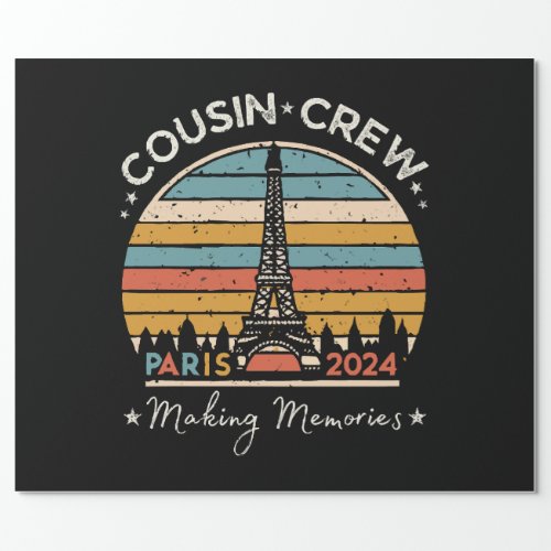 Paris France Making Memories 2024 Wrapping Paper